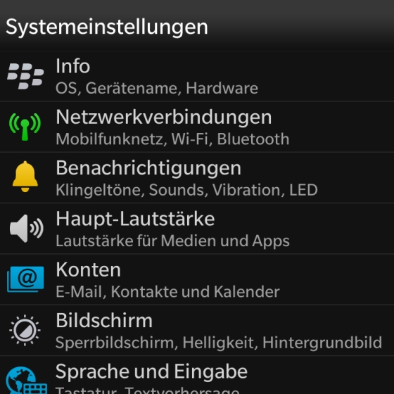 Google Kalender mit BlackBerry 10 synchronisieren