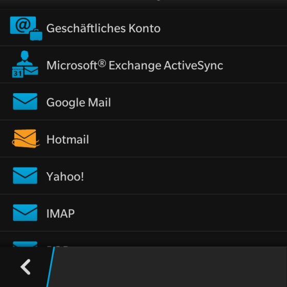 Google Mail mit BlackBerry 10 synchronisieren