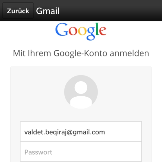 Google Mail mit BlackBerry 10 synchronisieren