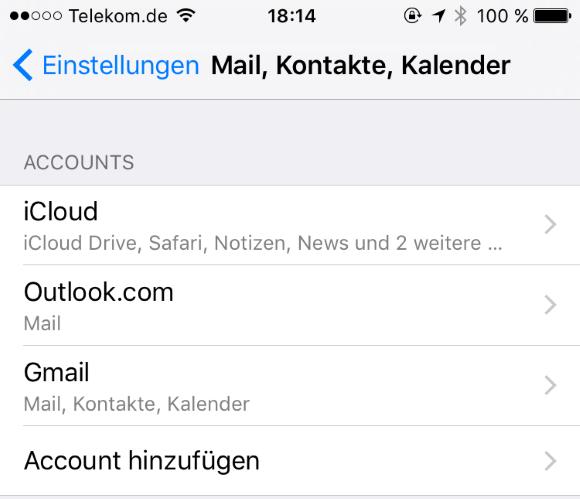 Gmail mit dem iPhone synchronisieren