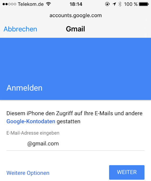 Gmail mit dem iPhone synchronisieren