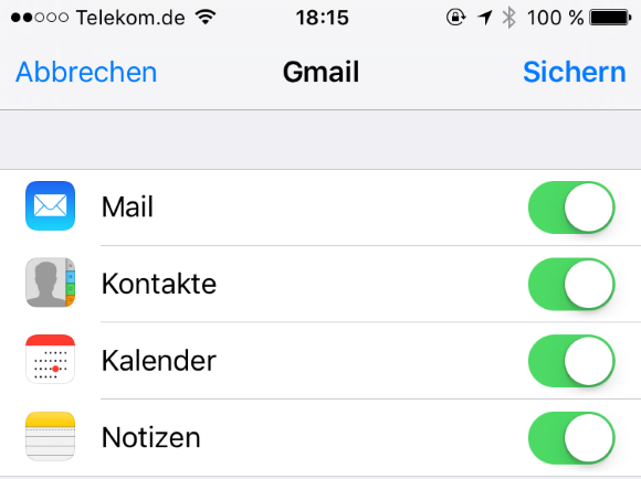 Gmail mit dem iPhone synchronisieren