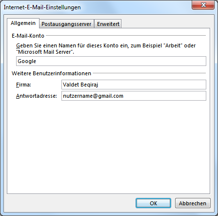 Outlook.com E-Mail-Konto in Outlook hinzufügen
