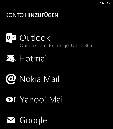 Google auf dem Windows Phone einrichten