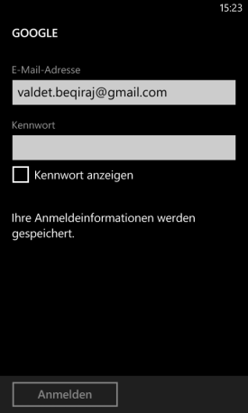 Google auf dem Windows Phone einrichten