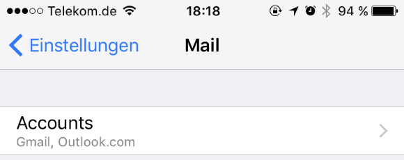 Hotmail mit dem iPhone synchronisieren