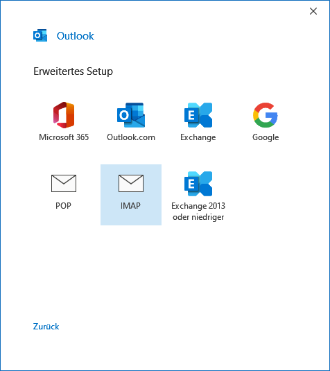 Hotmail in Outlook 2019 hinzufügen