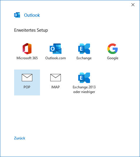 Hotmail in Outlook 2019 hinzufügen