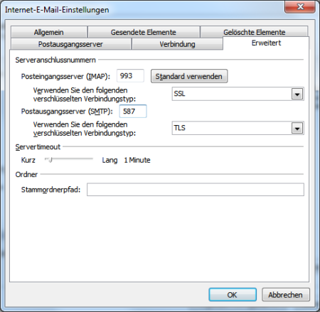 iCloud Mail in Outlook 2010 einrichten