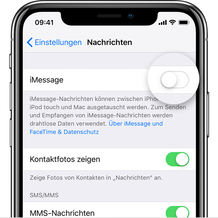 So lässt sich iMessage deaktivieren