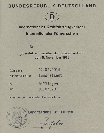 Internationaler Führerschein