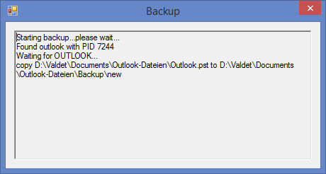 Outlook 2013 PST-Datei automatisch sichern