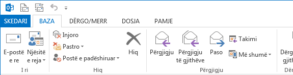 Outlook 2013 në gjuhën shqipe me Office Language Interface Pack 2013