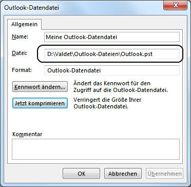 Outlook 2013 PST-Datei reparieren