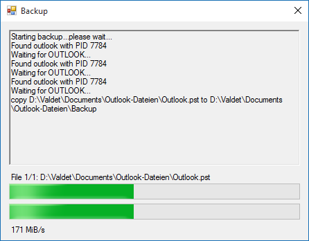 Outlook 2016 PST-Datei automatisch sichern