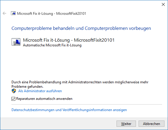 Outlook 2016 PST-Datei reparieren