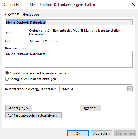 Outlook 2016 PST-Datei reparieren