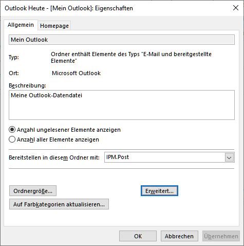 Outlook 2021 oder Outlook 365 PST-Datei reparieren