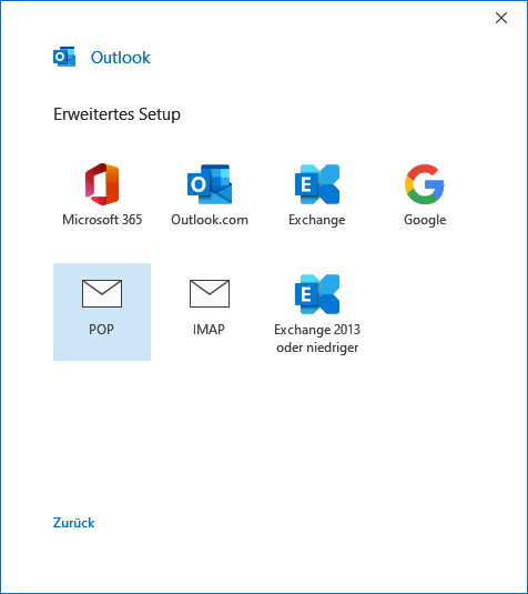 Outlook.com E-Mail-Konto in Outlook 2019 hinzufügen