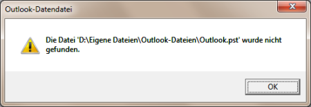 Outlook PST-Datei in einen anderen Ordner oder in ein anderes Laufwerk verschieben