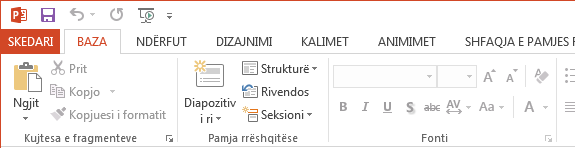 PowerPoint 2013 në gjuhën shqipe me Office Language Interface Pack 2013