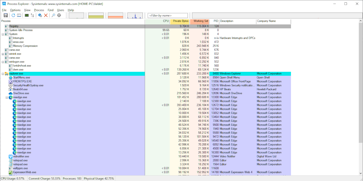 Process Explorer