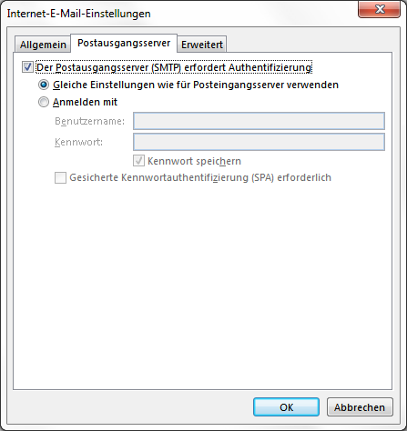 T-Online E-Mail-Konto in Outlook 2013 hinzufügen