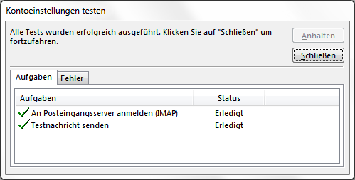 T-Online E-Mail-Konto in Outlook 2013 hinzufügen