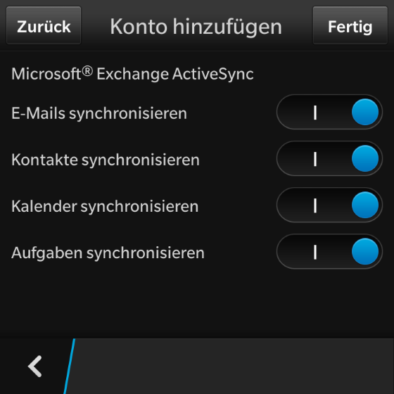 T-Online E-Mail-Konto auf BlackBerry 10 OS einrichten